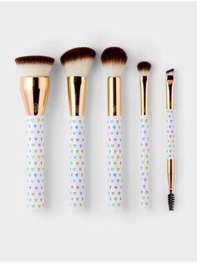 Roller Rabbit x Target Disco Hearts Makeup Brush Set of 5